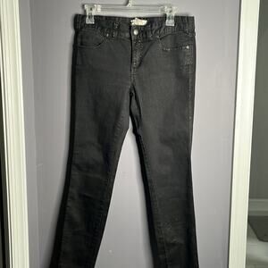 Free People Black with Gold Glitter Jeans Size 28